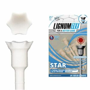 LIGNUM TEES STAR 72 mm Tee, fehér, méret