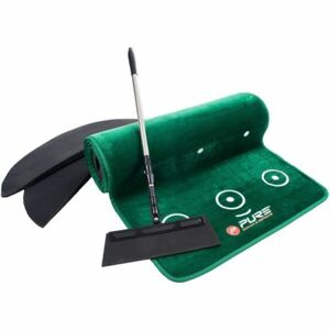 PURE 2 IMPROVE DUAL GRAIN PUTTING MAT Golf putting gyakorlószőnyeg, sötétzöld, méret
