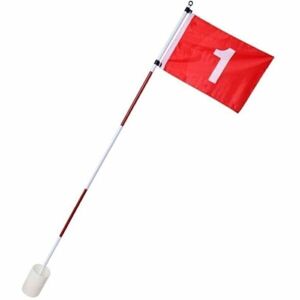 PURE 2 IMPROVE FLAG POLE SET Golf zászló, fehér, méret
