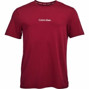 Calvin Klein S/S CREW NECK Férfi póló, bordó, méret