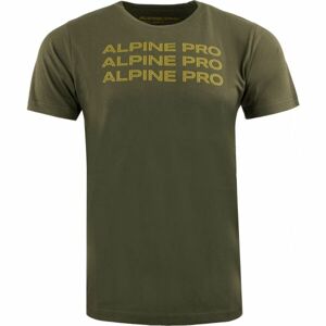 ALPINE PRO CUBAR Férfi póló, khaki, méret