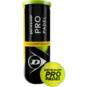 Dunlop PRO PADEL 3PET Padel labda, sárga, méret