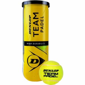 Dunlop TEAM PADEL 3PET Padel labda, sárga, méret