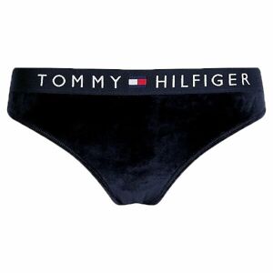 Tommy Hilfiger VEL-BIKINI VELOUR Női fehérnemű, fekete, méret