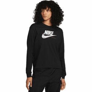 Nike NSW TEE OC 1 LS BOXY Női felső, fekete, méret