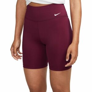 Nike ONE DF MR 7IN SHRT W Női sport rövidnadrág, bordó, méret