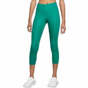 Nike DF FAST CROP W Női legging futáshoz, zöld, méret