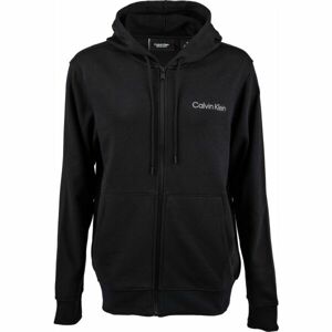 Calvin Klein ZIP THROUGH HOODY Férfi cipzáras felső, fekete, méret