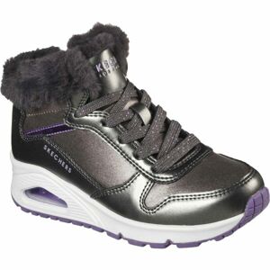 Skechers UNO - COZY ON AIR Gyerek téli cipő, szürke, méret