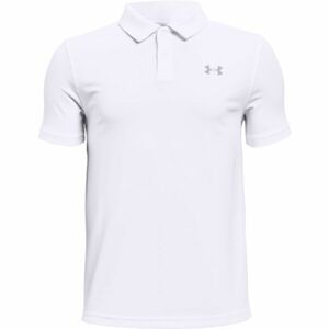 Under Armour PERFORMANCE POLO Fiú golf pólóing, fehér, méret