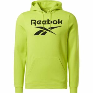 Reebok RI BIG STACKED LOGO HOOD Férfi pulóver, világoszöld, méret