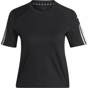adidas TR-ES COT T Női rövidített póló, fekete, méret