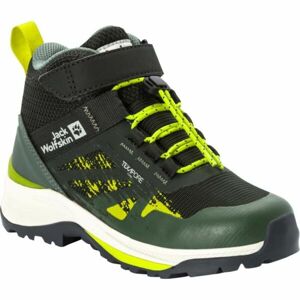 Jack Wolfskin VILI HIKER TEXAPORE MID K Gyerek túracipő, zöld, méret