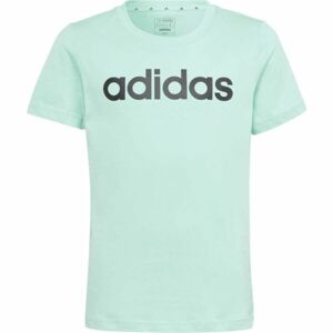 adidas ESS LIN T Lány póló, világoszöld, méret