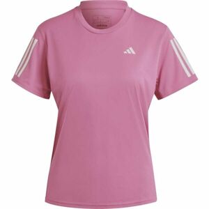 adidas OWN THE RUN TEE Női póló futáshoz, rózsaszín, méret