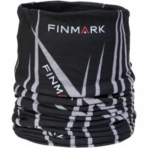 Finmark FSW-210 Multifunkcionális kendő fleece béléssel, fekete, méret