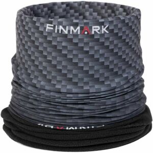 Finmark FSW-217 Multifunkcionális kendő fleece résszel, sötétszürke, méret