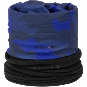 Finmark FSW-218 Multifunkcionális kendő fleece résszel, kék, méret