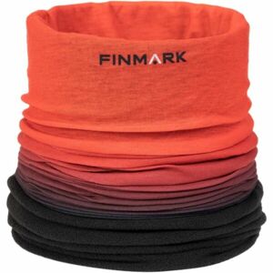 Finmark FSW-239 Multifunkcionális kendő fleece résszel, narancssárga, méret