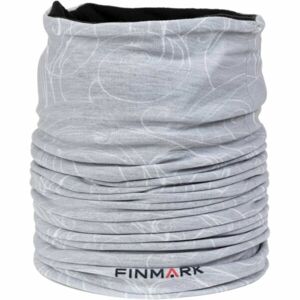Finmark FSW-229 Multifunkcionális kendő fleece belsővel, szürke, méret
