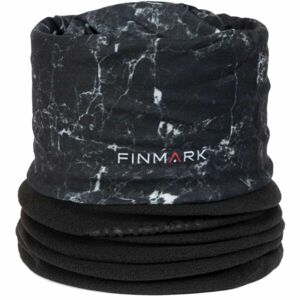 Finmark FSW-233 Multifunkcionális kendő fleece résszel, fekete, méret
