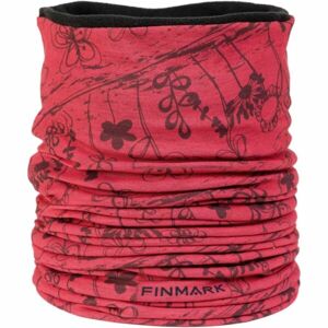 Finmark FSW-236 Női multifunkcionális kendő fleece béléssel, piros, méret