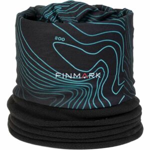 Finmark FSW-232 Multifunkciós kendő fleece résszel, fekete, méret