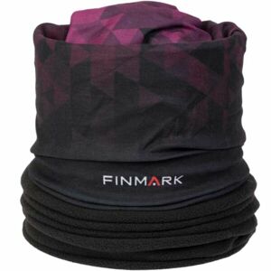 Finmark FSW-235 Multifunkcionális kendő fleece résszel, fekete, méret