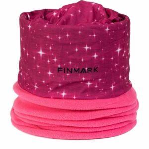 Finmark FSW-228 Női multifunkcionális kendő fleece résszel, rózsaszín, méret