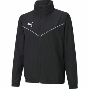 Puma TEAMRISE ALL WEATHER JKT JR Fiú kabát, fekete, méret