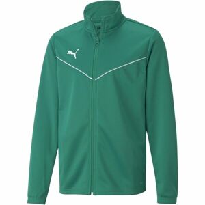 Puma TEAMRISE TRAINING POLY JACKET JR Fiú cipzáras felső, zöld, méret