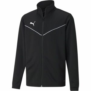 Puma TEAMRISE TRAINING POLY JACKET JR Fiú cipzáras felső, fekete, méret