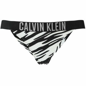 Calvin Klein INTENSE POWER-BRAZILIAN-PRINT Női fürdőruha alsó, fekete, méret