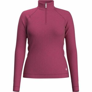 Smartwool W CLASSIC THERMAL MERINO BL 1/4 ZB Női póló, rózsaszín, méret