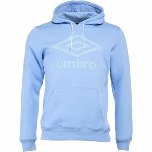 Umbro FW LARGE LOGO HOODY Férfi pulóver, világoskék, méret