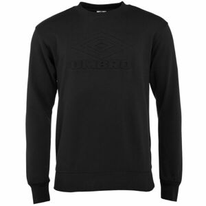 Umbro EMBOSSED SWEAT Férfi pulóver, fekete, méret