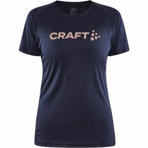 Craft CORE ESSENCE LOGO TEE W Női funkcionális póló, sötétkék, méret