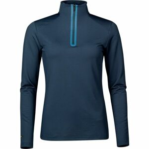 Halti MOODI HALF ZIP SHIRT W Női thermo póló, sötétkék, méret