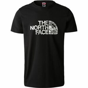 The North Face M S/S WOODCUT DOME TEE Férfi póló, fekete, méret