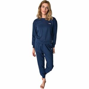 Fila FRENCH TERRY LS PYJAMAS W Női pizsama, sötétkék, méret