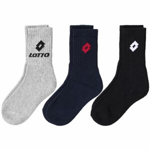 Lotto Q-TEEN 3P Gyerek zokni, fekete, méret