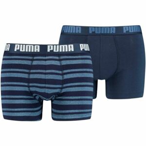 Puma HERITAGE STRIPE BOXER 2P Férfi bokszeralsó, sötétkék, méret