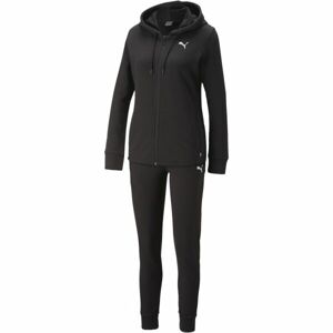 Puma CLASSIC HOODED TRACKSUIT FL CL G Lány melegítő szett, fekete, méret