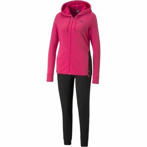 Puma CLASSIC HOODED TRACKSUIT FL CL G Lány melegítő szett, fekete, méret