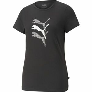 Puma GRAPHICS LAZER CUT TEE Női póló, fekete, méret