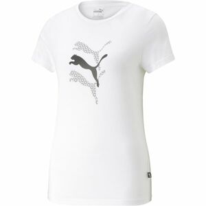 Puma GRAPHICS LAZER CUT TEE Női póló, fehér, méret