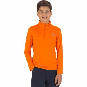 Rossignol BOY 1/2 ZIP WARM STRETCH Junior garbó, narancssárga, méret