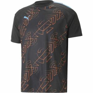 Puma TEAMLIGA GRAPHIC JERSEY Férfi futballpóló, fekete, méret