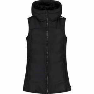 CMP WOMAN VEST FIX HOOD Női bélelt mellény, fekete, méret