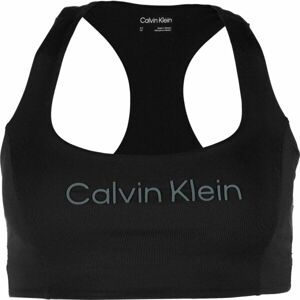 Calvin Klein ESSENTIALS PW MEDIUM SUPPORT SPORTS BRA Női sportmelltartó, fekete, méret